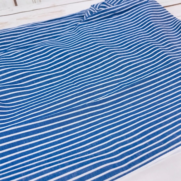 Know One Cares Smocked Stripe Blue/White Jumpsuit - Picture 5 of 7